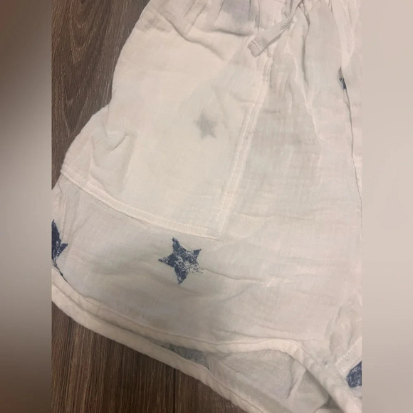 Splendid Women’s Paperbag Star Gazer White Navy Blue Shorts Size XS - Picture 4 of 9